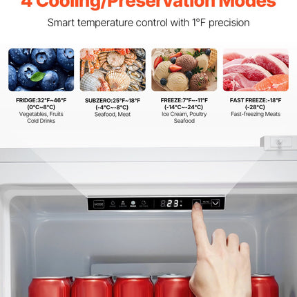Convertible Freezer/Refrigerator 11 Cu.Ft Frost Free Upright Freezer Home