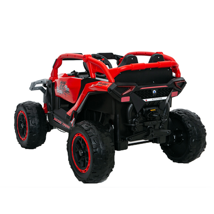 Ride On Models Truck Car 12V Kids Electric Vehicles, Remote Control, Front & Rear Shock Suspension, 2 Seater UTV, Flashlights And A Built-in Music Player, For Age 3-6 Years Old Red