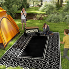 Black, White Gourd Border / 950x330x190 mm