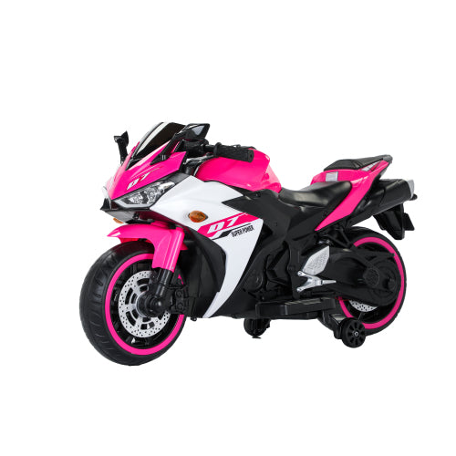 Electric Motorcycle  12V Kids Toys MotorcycleKids Electric Carelectric Ride On Toys For 3 4 5 6 Years Boys Girls With Training Wheelsmanual ThrottleDrive By Hand  Ighting Wheels