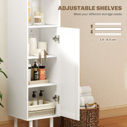 Tall Bathroom Cabinet with Doors