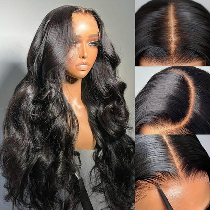 4x6 Lace Closure Wig Human Hair Natural Color Body Wave