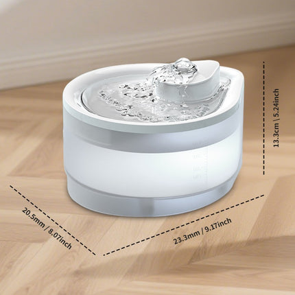 USB Powered 2.5L Automatic Circulating Pet Water Fountain 2500ML Healthy Running Water Drinking Bowl For Indoor Cats