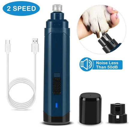 Dog Nail Grinder 2 Speeds Quiet USB Rechargeable Pet Nail Grinder Professional Pet Nail Trimmer Cordless Paws GroomingDog Nail Grinder 2 Speeds Quiet USB Rechargeable Pet Nail Grinder Professional Pet