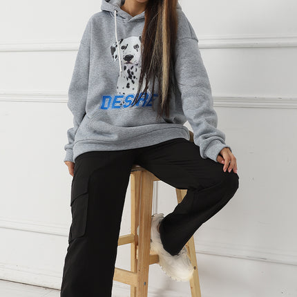 Women's Fashionable Casual Printed Long Sleeved Sweatshirt
