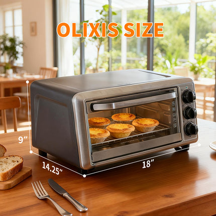 Desktop Oven, Capacity 19 Liters, Power 1300 Watts, Equipped With A Frying Basket, Support Plate And Stand, Can Be Heated Up To 400degree-F At Its Maximum.