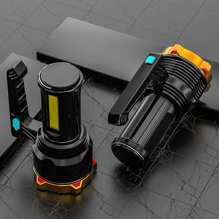 LED Torch USB Rechargeable COB Flashlight Spotlight Camping Light Most Powerful Work Light