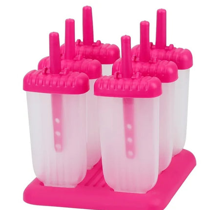 6Pcs Popsicle Molds Reusable Ice Cream DIY Ice Maker Ice