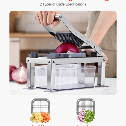 Vegetable Chopper Mandoline Slicer All-in-1 Food Veggie Cutter 9 Blades