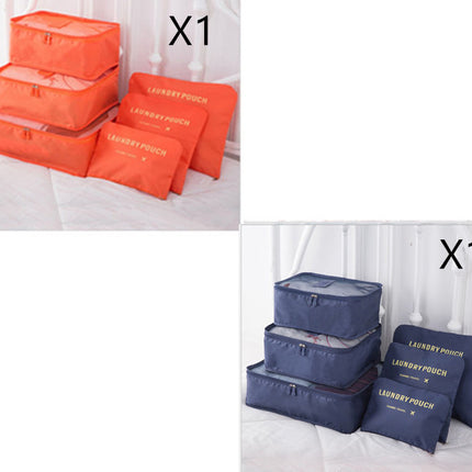 6 PCS Travel Storage Bag Set for Clothes Tidy Organizer