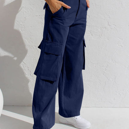 Women's Multi-pocket Workwear Loose Casual Denim Trousers