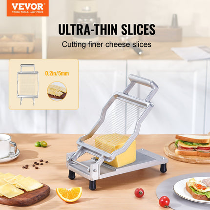 Cheese Cutter With Wire Cheeser Butter Cutting 0.2' Ultra-Thin Cheese Slicer