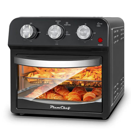 12-Liter Air Fryer With Advanced Multi-Function Cooking – Grill, Air Fry, Defrost, Bake, Presets For French Fries, Pizza, Chicken, Fish, And Toast, Dual Knob Control Oven