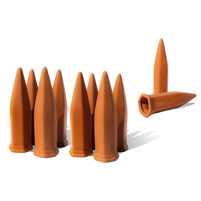 10Pack Plant Watering Spikes Terracotta Automatic Watering Devices With Slow Release Control Plant Waterer Self Watering Stakes For Indoor Outdoor Plants