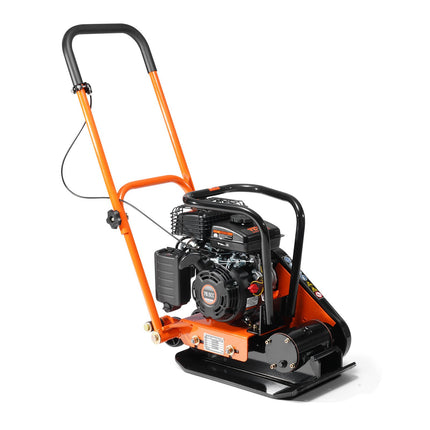 78.5CC Gas Engine 5,250 VPM, 1,920 Lbs Force Vibratory Compaction Tamper With 18.7 X 11.8 Inch Plate For Walkways, Patios, Asphalts, Paver Landscaping