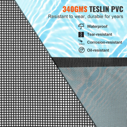 Pool Fence, 4 X 72 FT Pool Fences For Inground Pools, Removable Child Safety Pool Fencing, Easy DIY Installation Swimming Pool Fence, 340gms Teslin PVC Pool Fence Mesh Protects Kids And Pets