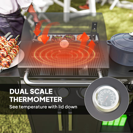 Ultimate Backyard Sizzler: 310 Sq. In. Gas Grill with Side Burner