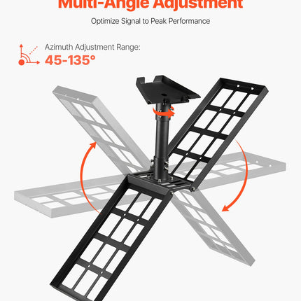 Starlink Gen 3 Roof Mount 45-135° Adjustable Mounting Roof Pole Adapter