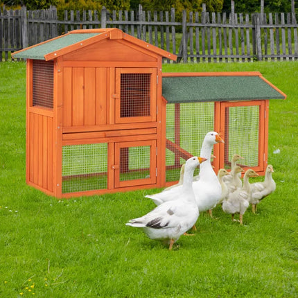 61" Wooden Chicken Coop Hen House Rabbit Wood Hutch Poultry Cage Habitat (SAME AS 39333036)