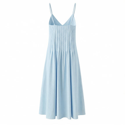 Women Clothing Simple Wear Strap Length Dress .Ships from overseas. Estimated delivery: 14–20 business days
