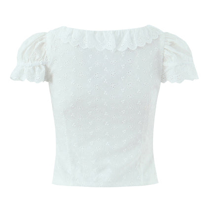 Women Clothing Fashionable All Match Fashionable Lace Cardigan Top