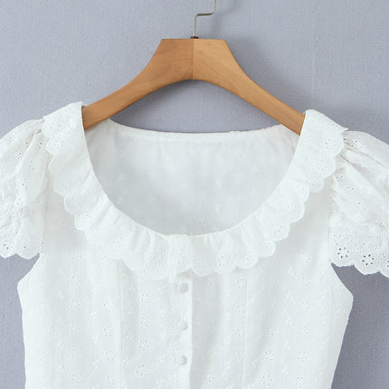 Women Clothing Fashionable All Match Fashionable Lace Cardigan Top