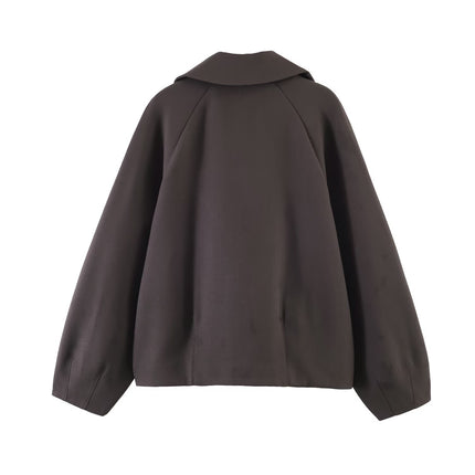 Women Clothing Summer Korean Puff Sleeve Loose Collar Blazer .Ships from overseas. Estimated delivery: 14–20 business days