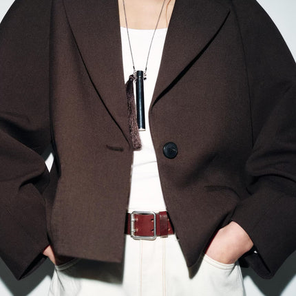 Women Clothing Summer Korean Puff Sleeve Loose Collar Blazer .Ships from overseas. Estimated delivery: 14–20 business days