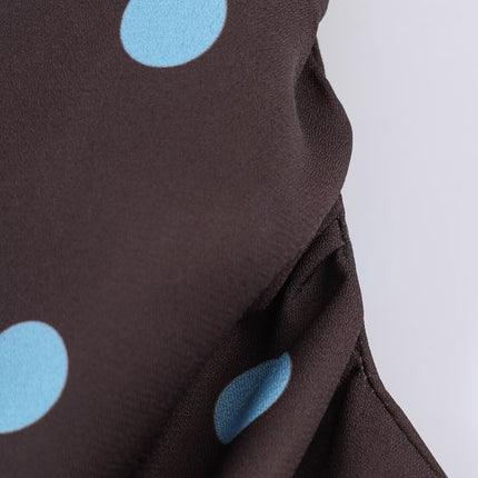Women Clothing Drape Polka Dot Brace Top
