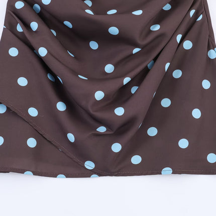 Women Clothing Draping Polka Dot Brace Dress .Ships from overseas. Estimated delivery: 14–20 business days