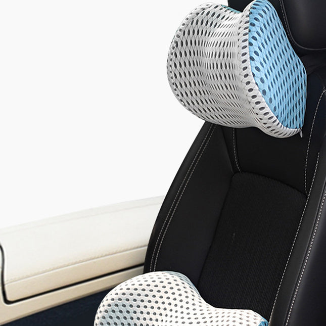 Memory Foam Car Headrest Lumbar Support Set