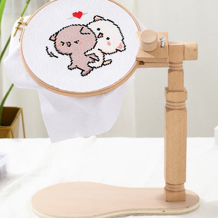 Wood Hoop Seat Frame Tabletop Tapestry Hoops, Wood Embroidery Hoop Cross