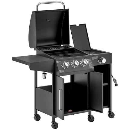 Ultimate Backyard Sizzler: 310 Sq. In. Gas Grill with Side Burner