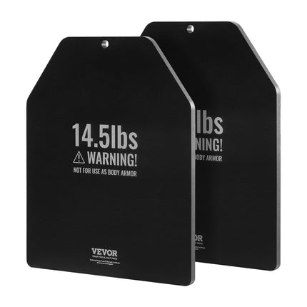 Weight Vest Plates, 14.5 LB Pairs, Premium Steel Weighted Plates, Contoured Ergonomic Fit – WODs, Additional Weight For Weight Vests, For Strength Training, Running, Fitness, Heavy Workouts