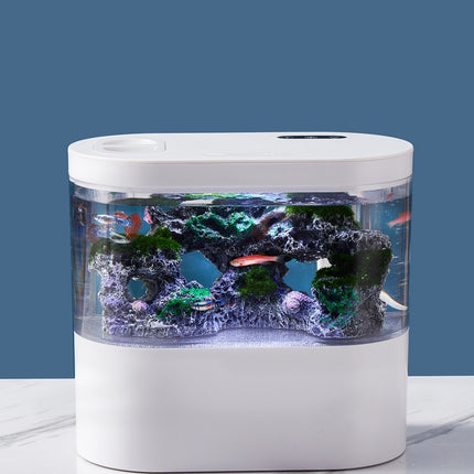 Aquarium Ecological Landscape Desktop Self-circulation Mini Small Change Water Household Fish Tank
