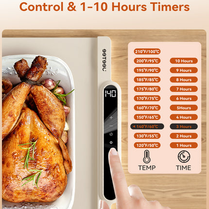 Silicone Food Heating Pad, Kitchen Dining Table Heating Pad, Heating Pad With 10 Temperature Settings, Foldable And Rollable Soft Table Pad, Buffet Party And Daily Household Electric Heating