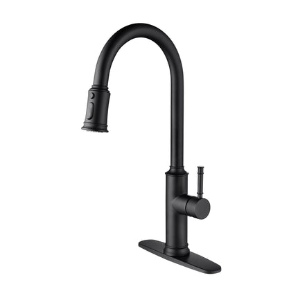 Single-handle Pull-down Kitchen Faucet With Dual-function Sprinklers