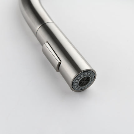 Stainless Steel Kitchen Sink Faucet With Pull-down Sprayer