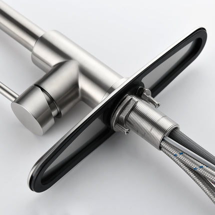 Stainless Steel Kitchen Sink Faucet With Pull-down Sprayer