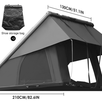 Roof Top Tent Hardshell Rooftop Tent For Van SUV Truck Car Overland Tent Camping For 2-3 Person With Ladder