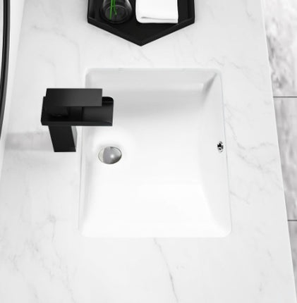 Bathroom Undermount Basin, White Rectangular Bathroom Undermount Basin, Ceramic Undermount Wash Basin.