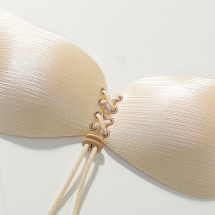 Viomisha 1 Set Women Sticky Bra And Thong Briefs Backless Strapless Bra Push Up Breathable Underwear Adhesive Invisible Lift Up Bras.