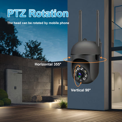 360  Wireless Camera Outdoor WiFi Night Vision Cam HD 1080P Home Security System