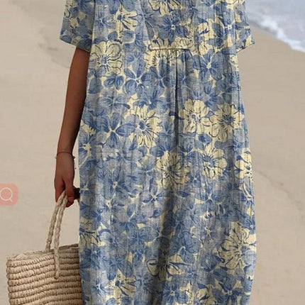 Women's Comfortable Loose Printed Long Dress