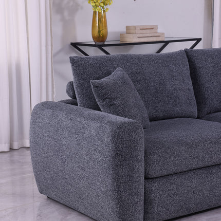 Modern Minimalist Comfortable Fabric GREY Sofa