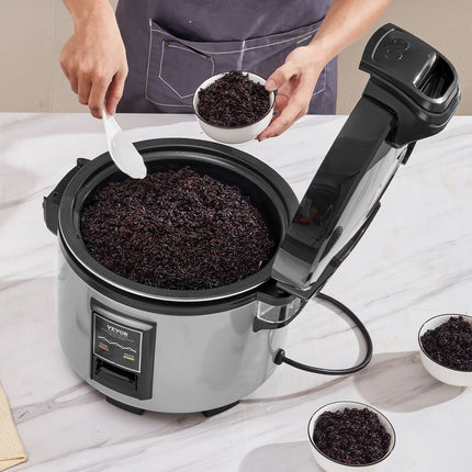 Commercial Rice Cooker 45-Cup Non-Stick Pot 9L 12H Keep Warm Restaurant