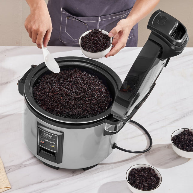 Commercial Rice Cooker 45-Cup Non-Stick Pot 9L 12H Keep Warm Restaurant