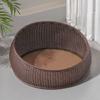 Brown Rattan Nest+Pad / M