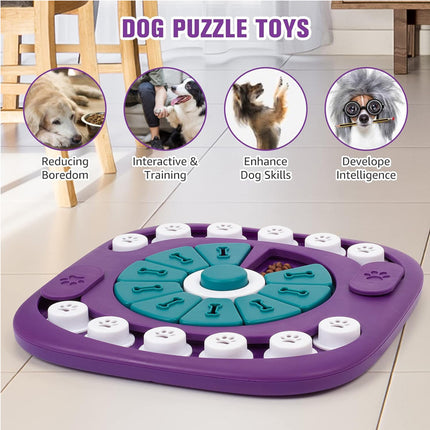 Dog Puzzle Toys, Interactive Treat Puzzle Dog Enrichment Toys For Large Medium Small Dogs