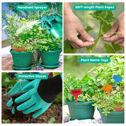 Ultimate 13Pcs Rustproof Garden Tool Set with Ergonomic Handles